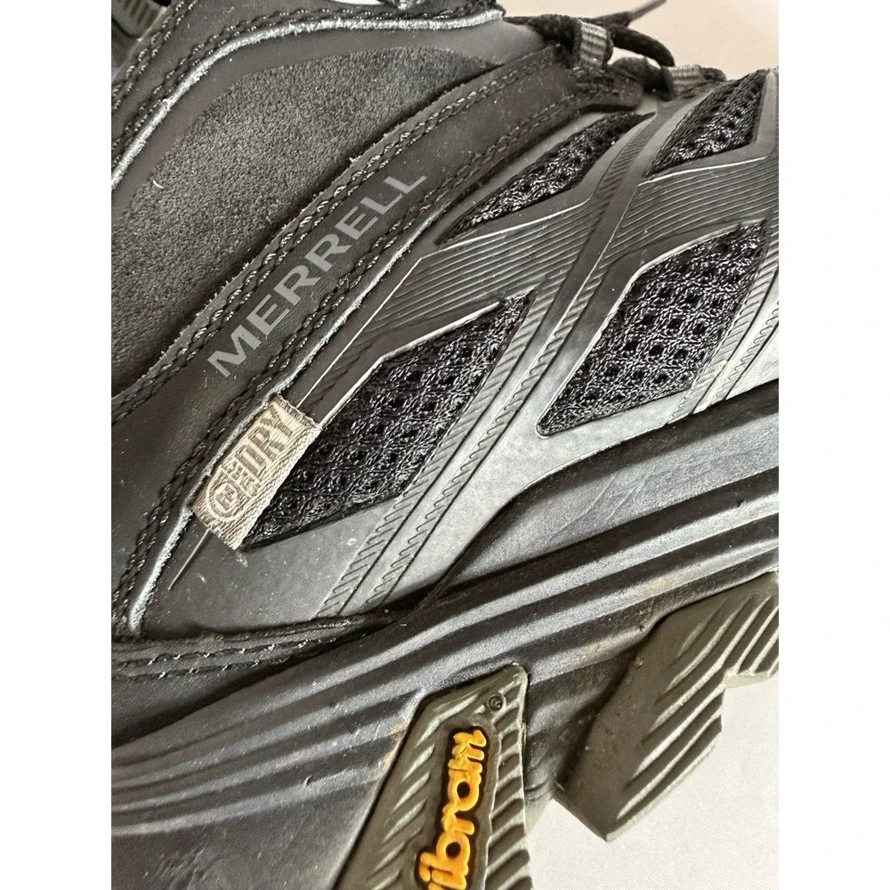Merell Men's 7 Moab FST Mid Waterproof Hiking Boot Black Outdoor Nature J36979